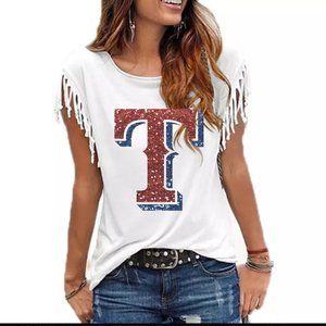Texas Rangers glitterTee,